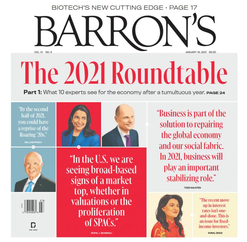 巴伦周刊杂志 Barron&#8217;s 20210118（JAN 18 2021）