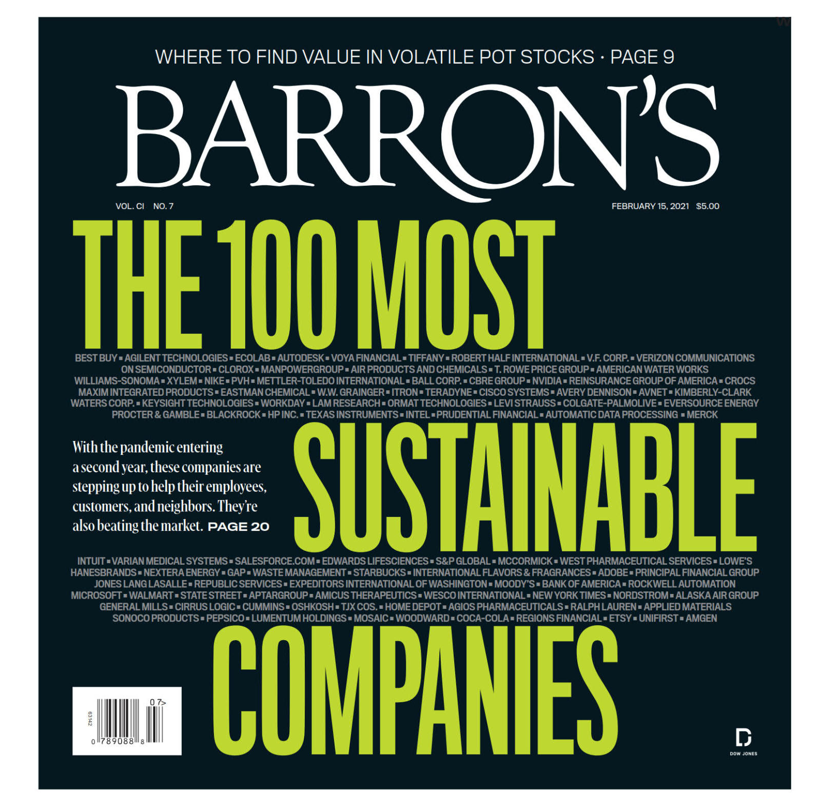 巴伦周刊杂志 Barron&#8217;s 20210215（FEB 15 2021）