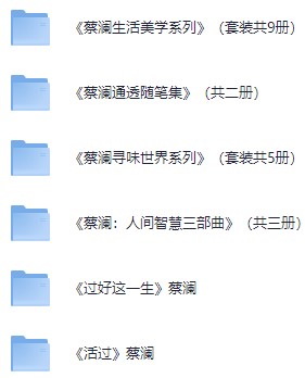 蔡澜作品集