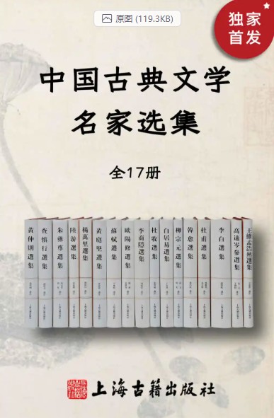 中国古典文学名家选集（全17册）